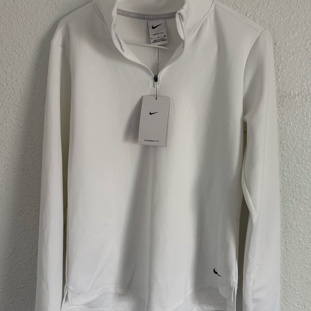 NIKE White Long Sleeve Shirt